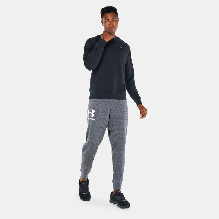 Under Armour Men's Rival Fleece Sweatshirt Black Under Armour Men's Rival Fleece Sweatshirt Black image number 2