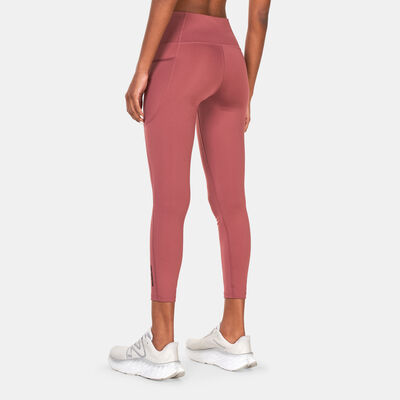 New Balance Women's Shape Shield 7/8 High Rise Pocket Leggings Red