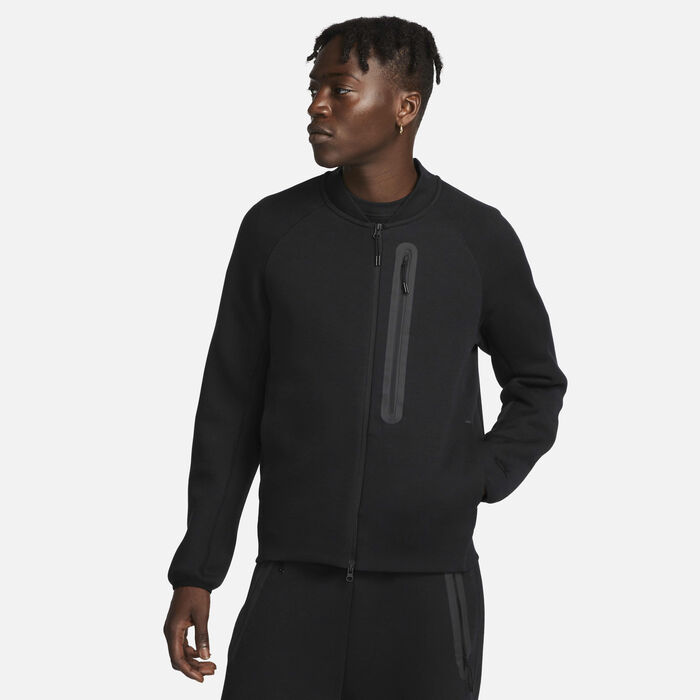 Nike Men's Sportswear Tech Fleece Bomber Jacket Black image number 0