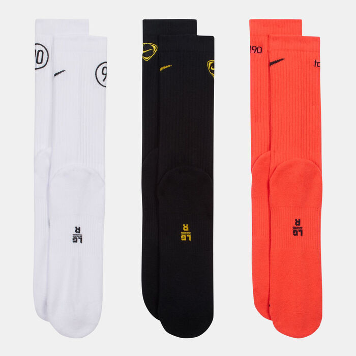 Nike Total 90 Everyday Cushioned Crew Socks (3 Pairs) Multi-Color image number 2