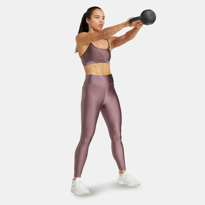 adidas Women's Optime Essentials Shine 7/8 Training Leggings Brown adidas Women's Optime Essentials Shine 7/8 Training Leggings Brown image number 2