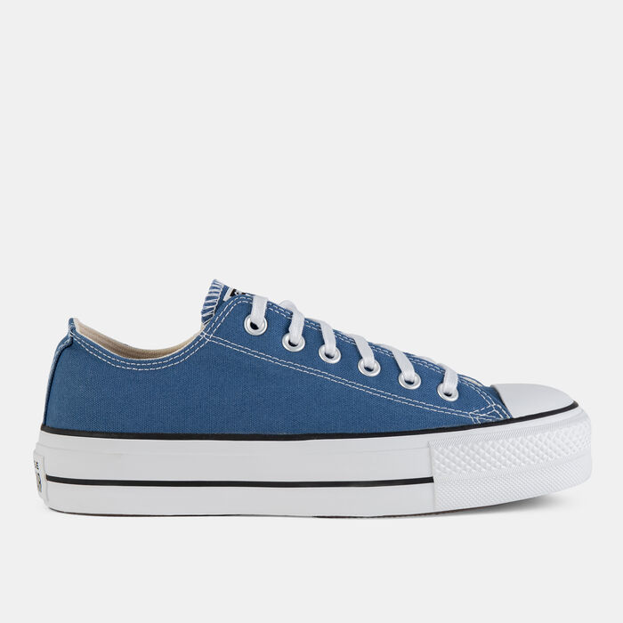 Converse Chuck Taylor All Star Canvas Platform Unisex Shoes Blue Converse Chuck Taylor All Star Canvas Platform Unisex Shoes Blue image number 0