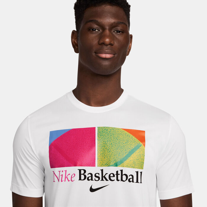 Nike Men's Dri-FIT Basketball T-Shirt White image number 2