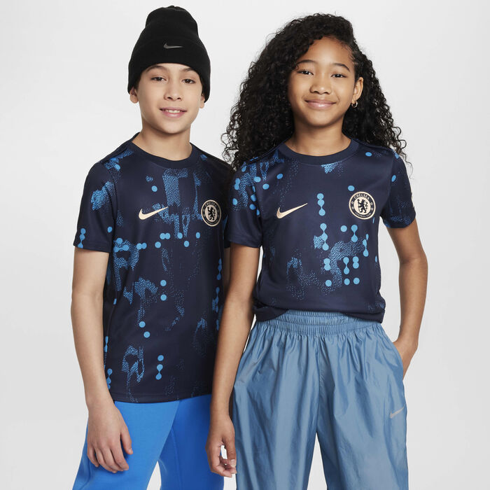Nike Kids' Chelsea F.C. Academy Pro Dri-FIT Football Pre-Match Top Blue Nike Kids' Chelsea F.C. Academy Pro Dri-FIT Football Pre-Match Top Blue image number 0