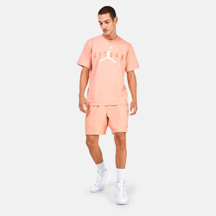 Jordan Men's Air Wordmark T-Shirt Orange Jordan Men's Air Wordmark T-Shirt Orange image number 2