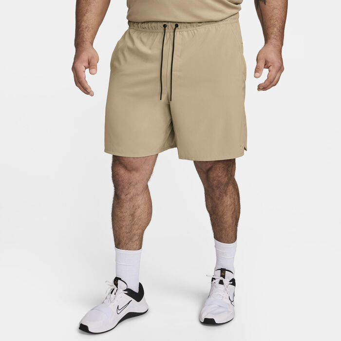 Nike Men's Unlimited Dri-FIT Unlined Versatile Shorts Beige image number 7