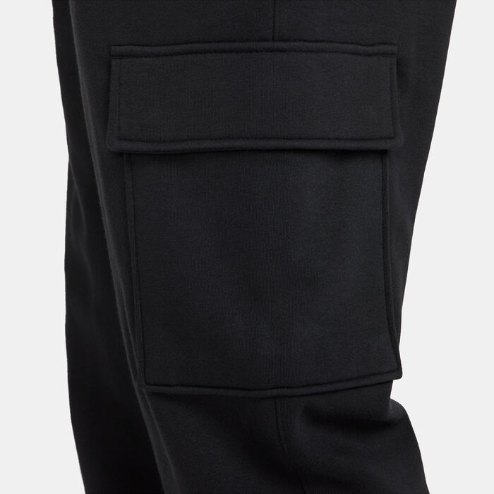 Nike Men's Club Fleece Cargo Pants Black Nike Men's Club Fleece Cargo Pants Black image number 3