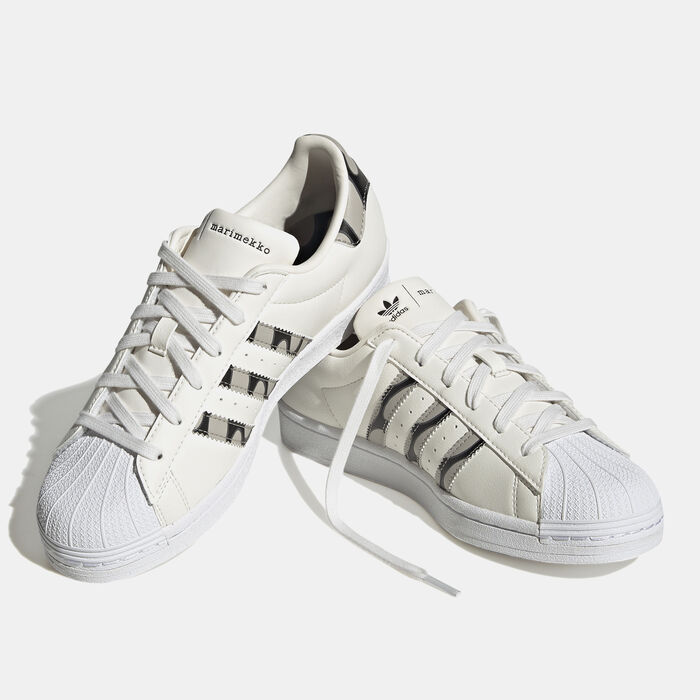 adidas Originals Women's x Marimekko Superstar Shoe Beige image number 1