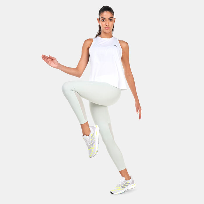 adidas Women's Run Icons Running Tank Top White adidas Women's Run Icons Running Tank Top White image number 2