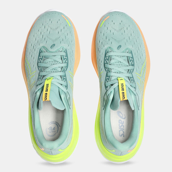 ASICS Women's GEL-CUMULUS 26 Paris Running Shoes Green image number 4