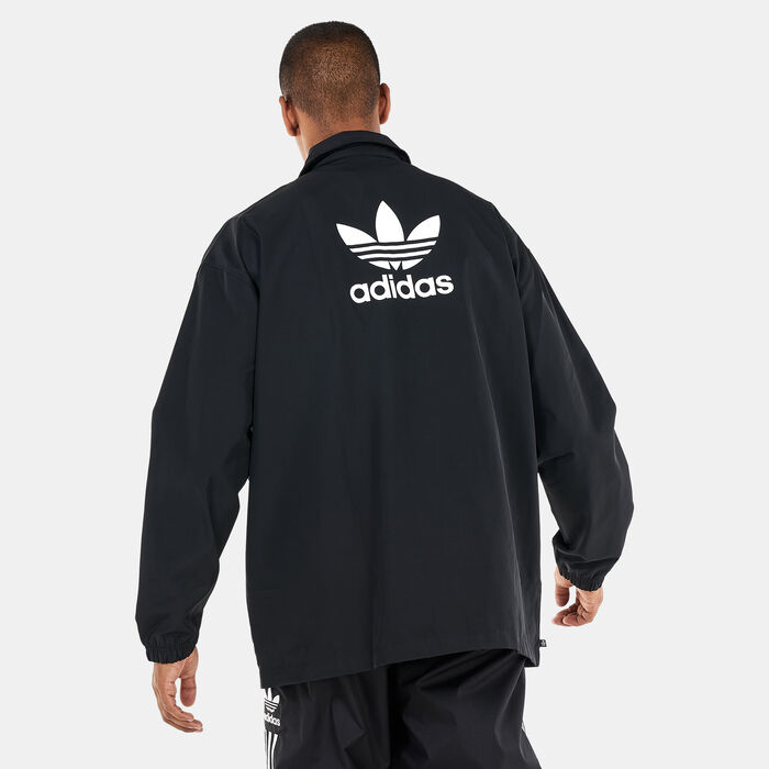 adidas Originals Men's Adicolor Classics Trefoil Coach Jacket Black adidas Originals Men's Adicolor Classics Trefoil Coach Jacket Black image number 1