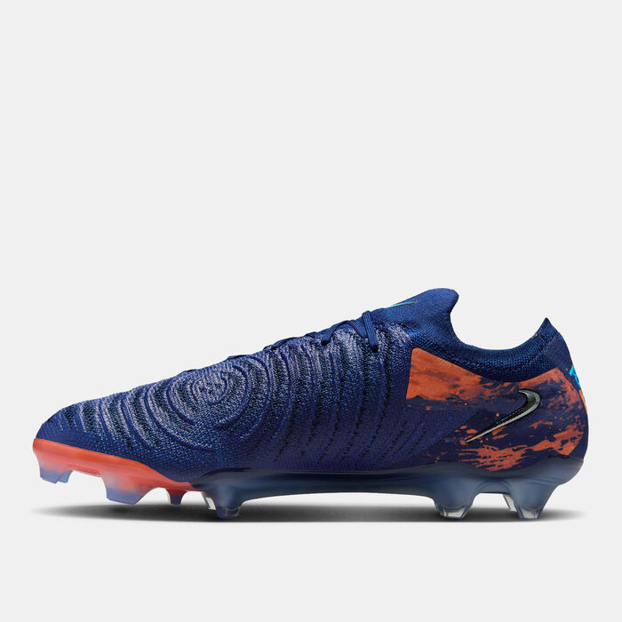 Nike Men's Erling Haaland Phantom GX 2 Elite Firm Ground Football Shoes Blue Nike Men's Erling Haaland Phantom GX 2 Elite Firm Ground Football Shoes Blue image number 2