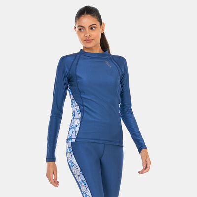 COEGA Women's Long Sleeve Rashguard Blue COEGA Women's Long Sleeve Rashguard Blue