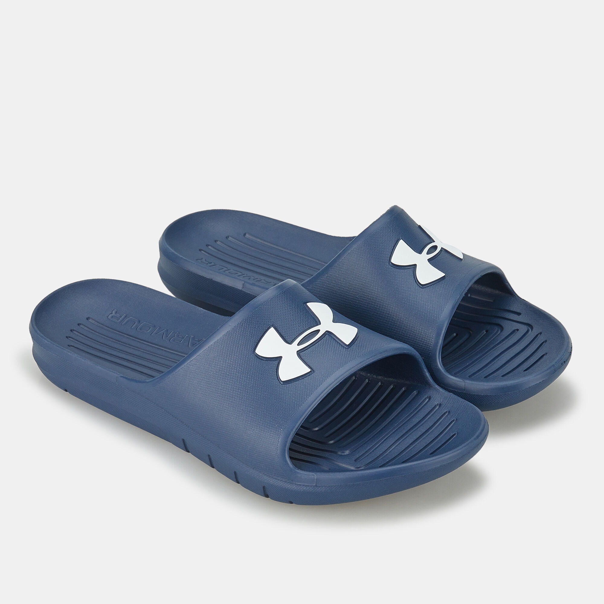 Under armour slides blue online