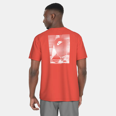 Nike Swim Men's Icon Hydro Rashguard Red Nike Swim Men's Icon Hydro Rashguard Red