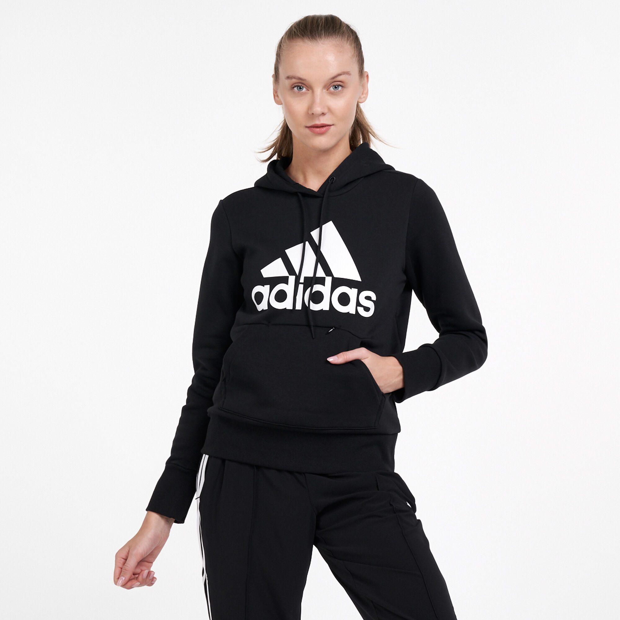 Adidas women's 2025 cotton fleece hoodie