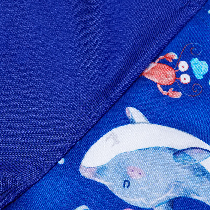 Speedo Kids' Digital Allover Swimming Jammers Blue image number 2