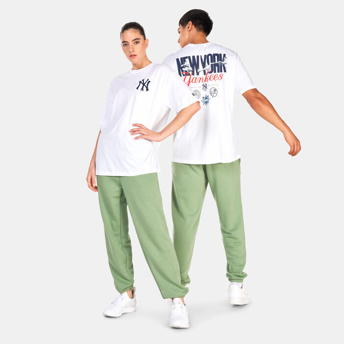 New Era New York Yankees MLB Stacked Logo Joggers Green New Era New York Yankees MLB Stacked Logo Joggers Green image number 2
