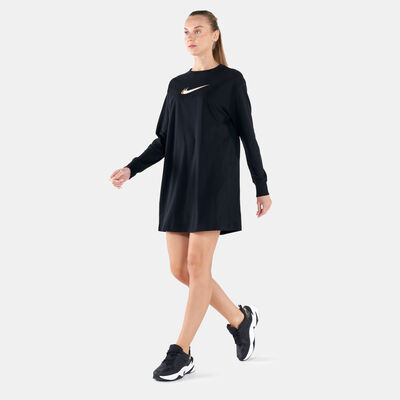 Nike Women's Long-Sleeve Dance Dress Black Nike Women's Long-Sleeve Dance Dress Black