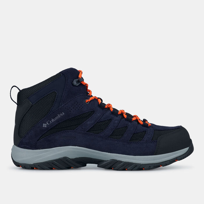 Buy Columbia Men's Crestwood™ Mid Waterproof Hiking Boot Blue in KSA SSS