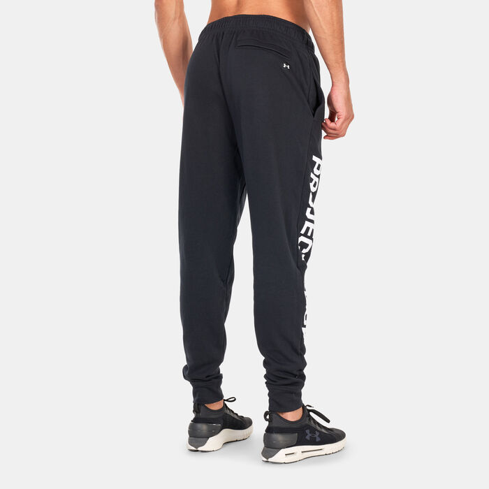 Under Armour Men's Project Rock Terry Joggers Black image number 1