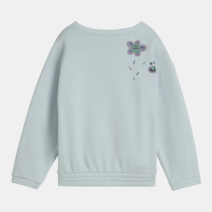 PUMA Kids' x Trolls Graphic Sweatshirt Blue image number 1