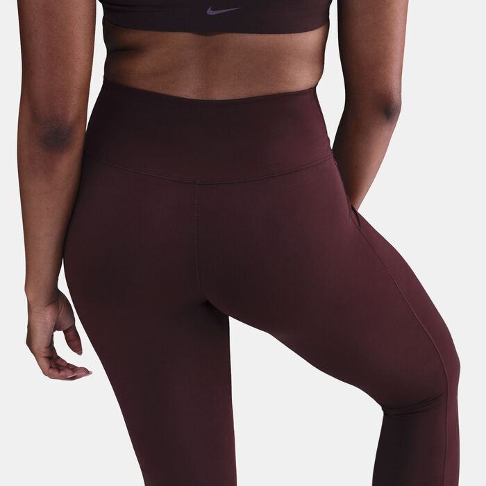 Nike Women's One Seamless Front High-Waisted Leggings Pink Nike Women's One Seamless Front High-Waisted Leggings Pink image number 11