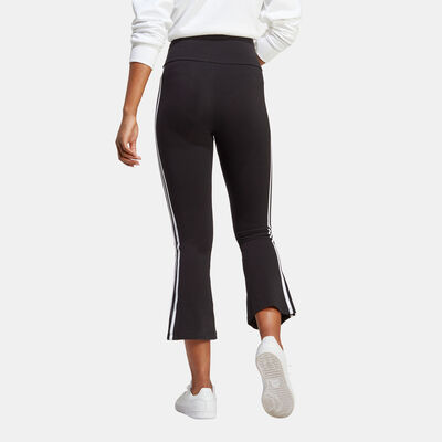 adidas Originals Women's Adicolor Classics 3-Stripes 7/8 Flare Leggings Black