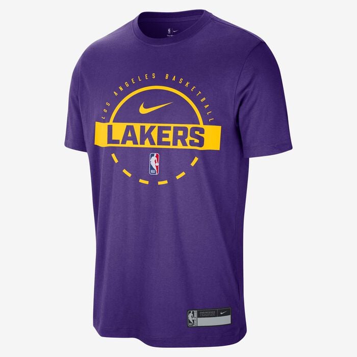 Nike Men's NBA Los Angeles Lakers Authentics Practice T-Shirt Purple Nike Men's NBA Los Angeles Lakers Authentics Practice T-Shirt Purple image number 0