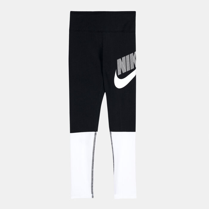 Nike Kids' Sportswear Favourites High-Waist DNC Leggings Black Nike Kids' Sportswear Favourites High-Waist DNC Leggings Black image number 0