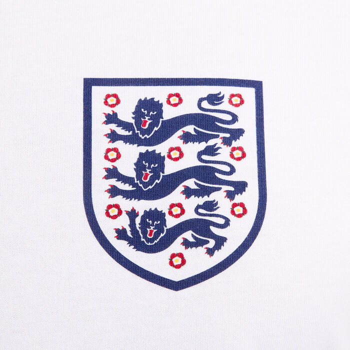 Nike Men's England Football Crest T-Shirt White Nike Men's England Football Crest T-Shirt White image number 4