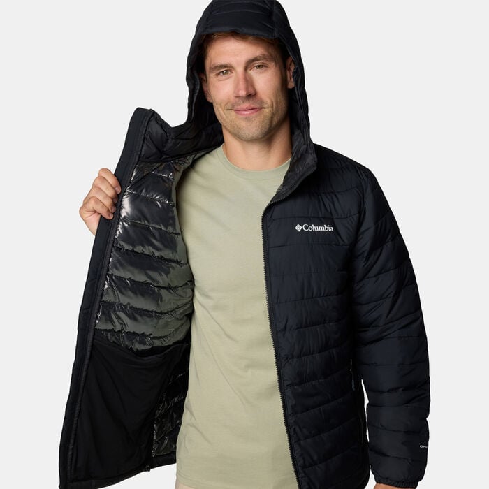 Columbia Men's Powder Lite II Full-Zip Hiking Hoodie Black Columbia Men's Powder Lite II Full-Zip Hiking Hoodie Black image number 3