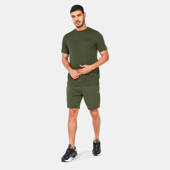 PUMA Men's Essentials Tape Camo T-Shirt Green image number 2