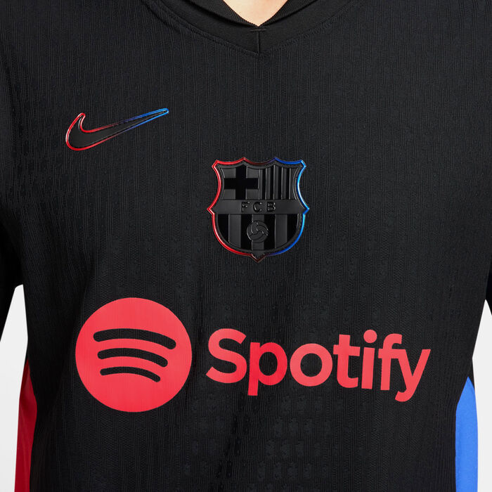Nike Men's FC Barcelona 24/25 Away Authentic Football Jersey Black Nike Men's FC Barcelona 24/25 Away Authentic Football Jersey Black image number 3
