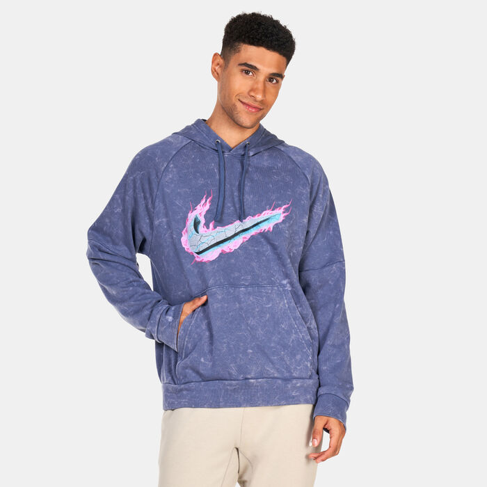 Nike Men's Dri-FIT Fleece Fitness Hoodie Purple image number 0