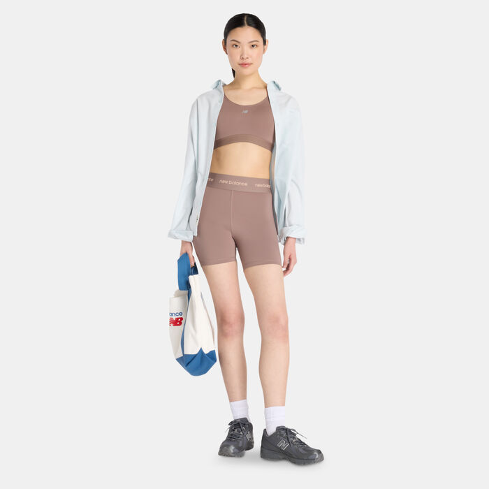 New Balance Women's Essential High-Support Running Sports Bra Beige New Balance Women's Essential High-Support Running Sports Bra Beige image number 2
