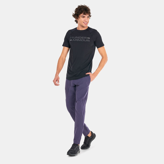Under Armour Men's Unstoppable Tapered Pants Purple image number 2