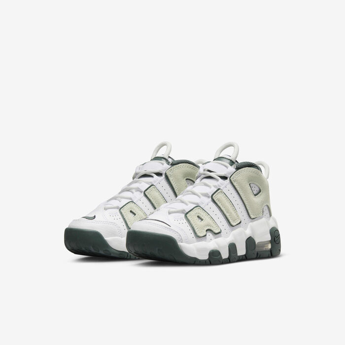 Nike Kids' Air More Uptempo Shoes White Nike Kids' Air More Uptempo Shoes White image number 4