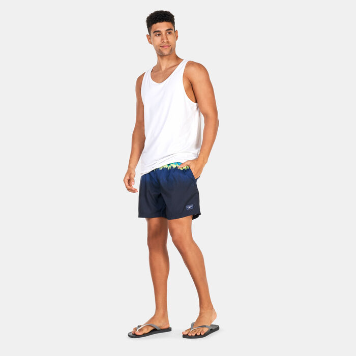 Speedo Men's Placement Leisure 16-Inch Swimming Shorts Blue Speedo Men's Placement Leisure 16-Inch Swimming Shorts Blue image number 2