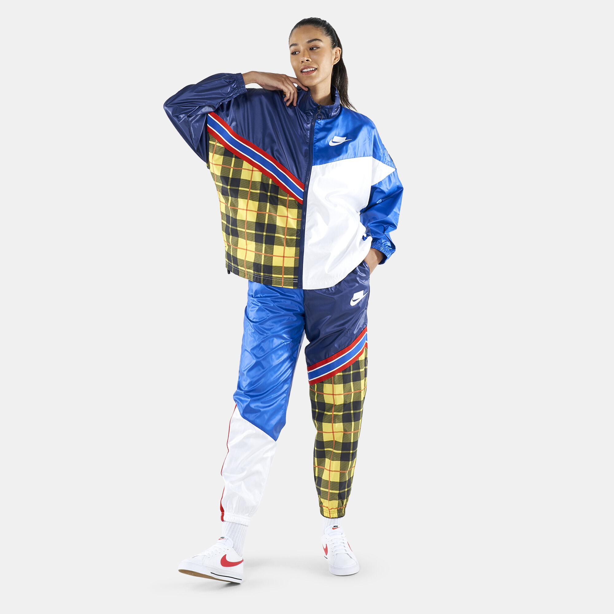 Plaid nike jacket deals