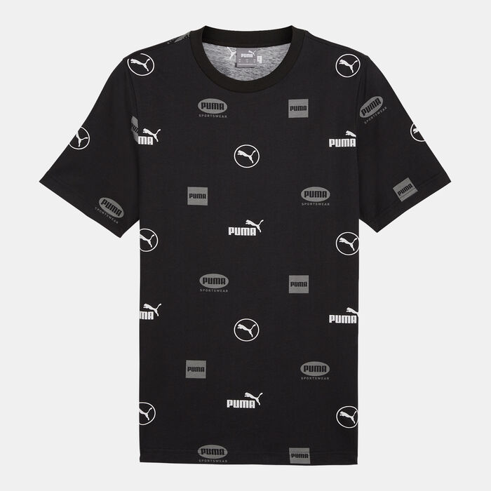 PUMA Men's Power Allover Print T-Shirt Black image number 0