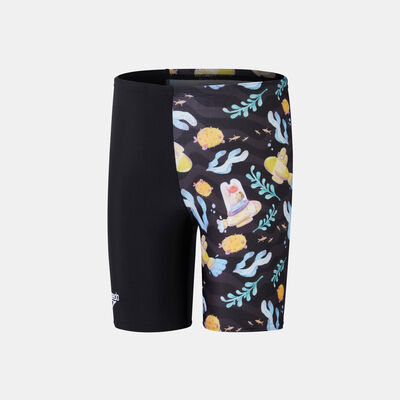 Speedo Kids' Digital Allover Swimming Jammers Black