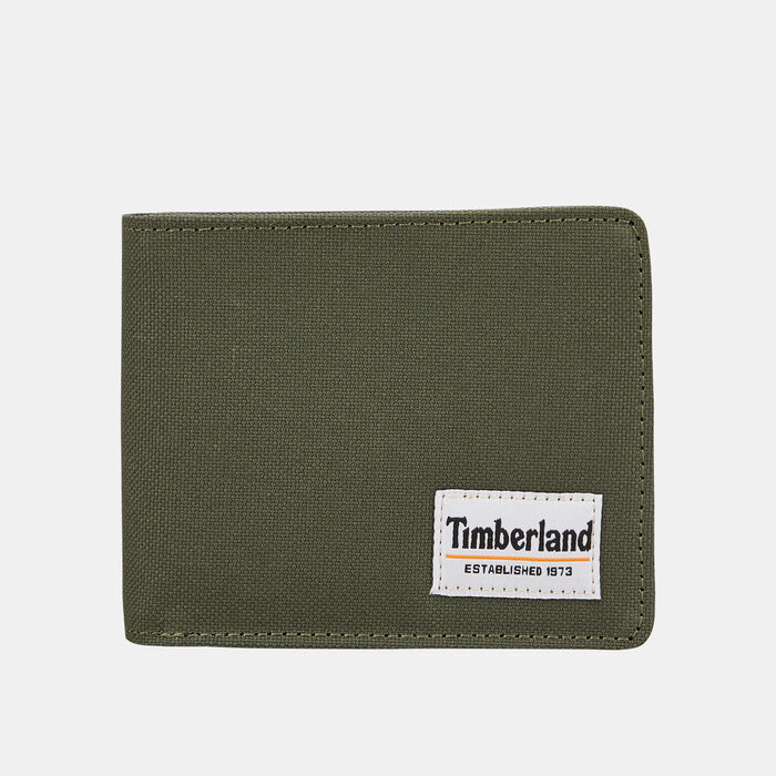 Timberland Men's Halyard Patch Wallet Green Timberland Men's Halyard Patch Wallet Green image number 0