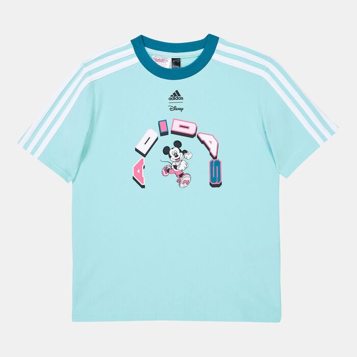 adidas Kids' X Disney Mickey Mouse T-Shirt Blue adidas Kids' X Disney Mickey Mouse T-Shirt Blue image number 0