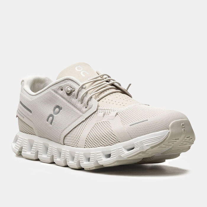 On Women's Cloud 5 Running Shoes White On Women's Cloud 5 Running Shoes White image number 1