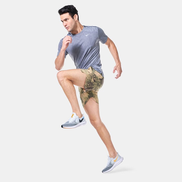 Nike Men's Dri-FIT Brief-Lined Running Shorts Green Nike Men's Dri-FIT Brief-Lined Running Shorts Green image number 2