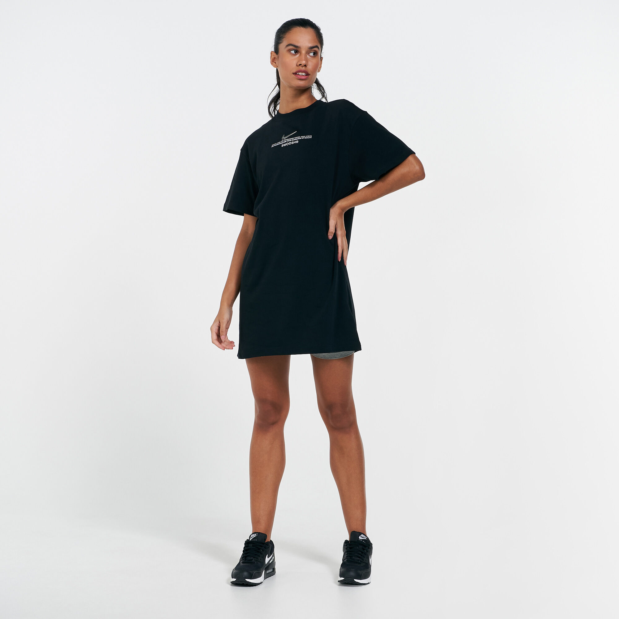 Buy Nike Women s Sportswear Swoosh Dress Black in KSA SSS