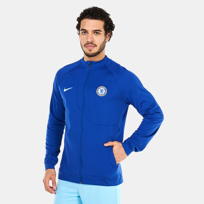 Nike Men's Chelsea F.C. Dri-FIT Anthem Jacket Blue Nike Men's Chelsea F.C. Dri-FIT Anthem Jacket Blue image number 0