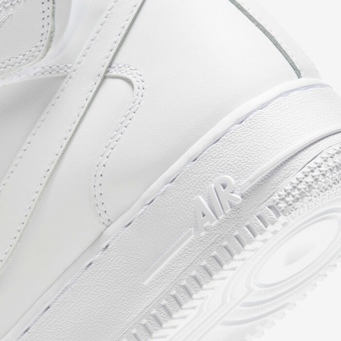 Nike Women's Air Force 1 '07 Mid Shoes White Nike Women's Air Force 1 '07 Mid Shoes White image number 7