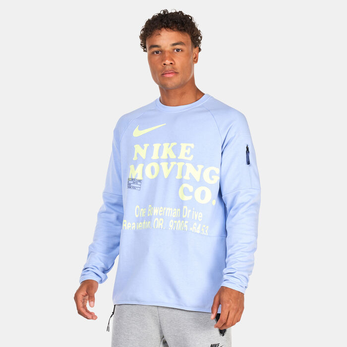 Nike Men's Dri-FIT Long-Sleeve Fitness Top Blue Nike Men's Dri-FIT Long-Sleeve Fitness Top Blue image number 0